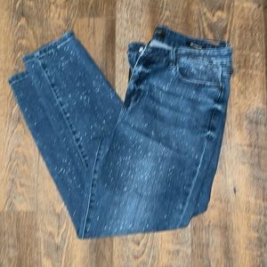 Just blue splatter jeans